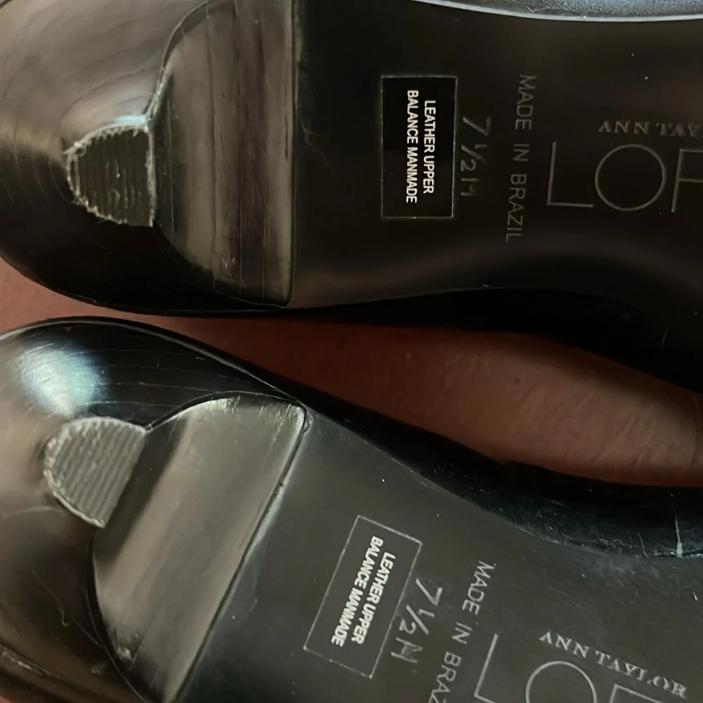 Loft Women’s dress  shoes leather new  tiny heels - Picture 6 of 8